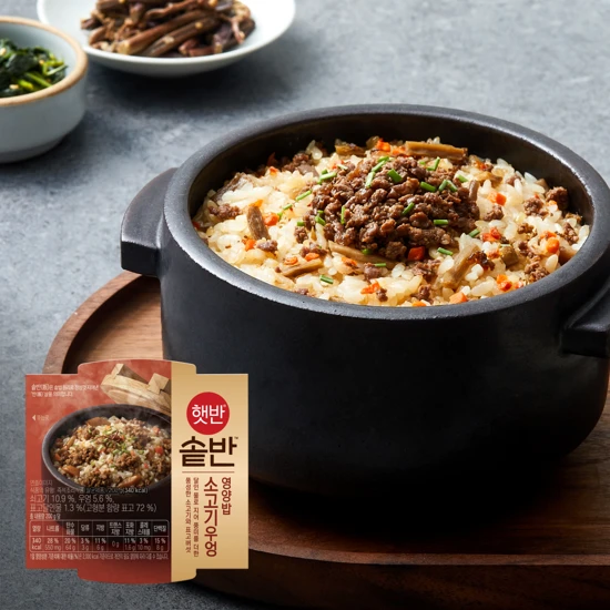 햇반솥반 소고기우엉밥 200g