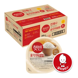 햇반 윤기가득쌀밥 210gX24개
