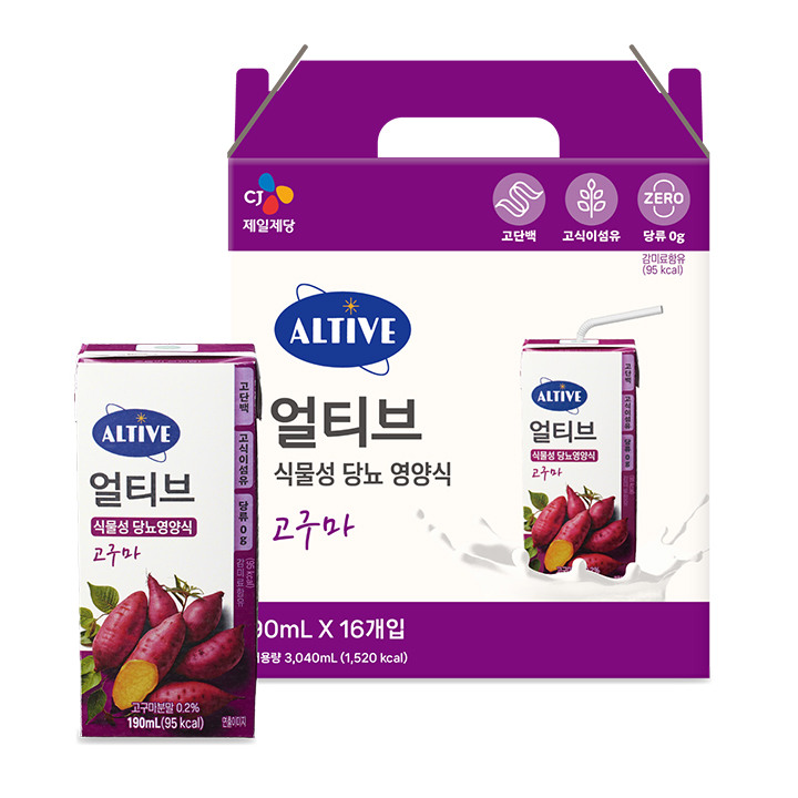 [26설선물세트] 얼티브 당뇨영양식 고구마맛X4개