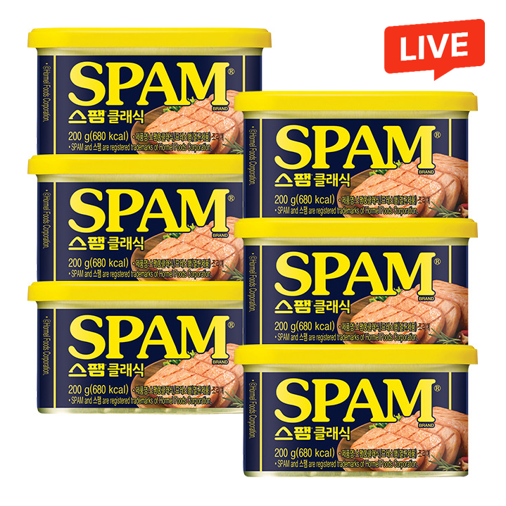 스팸 클래식 200gx6개