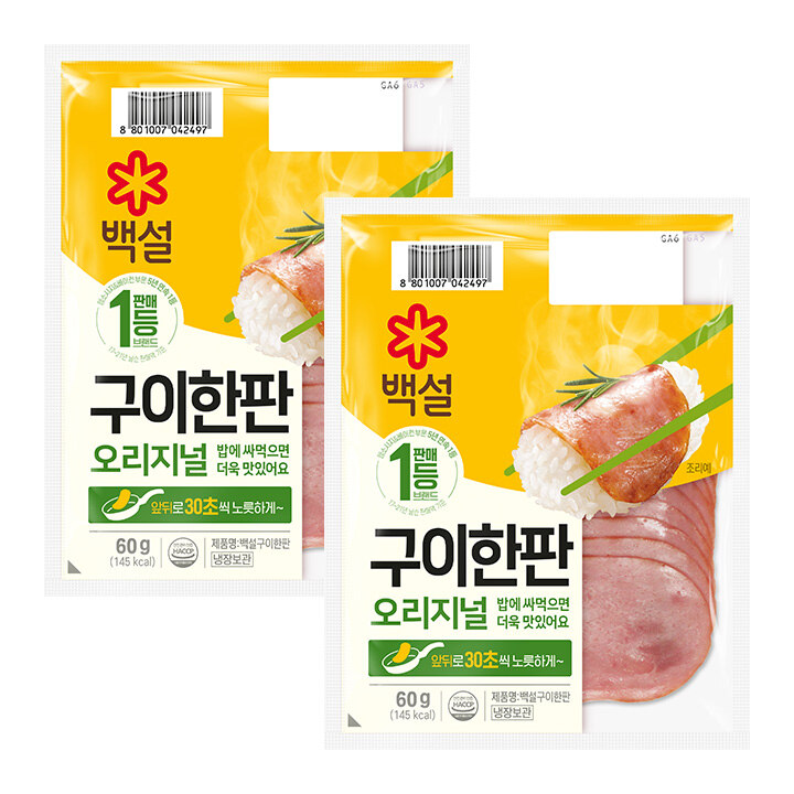 [2+2]백설 구이한판 오리지널 60g