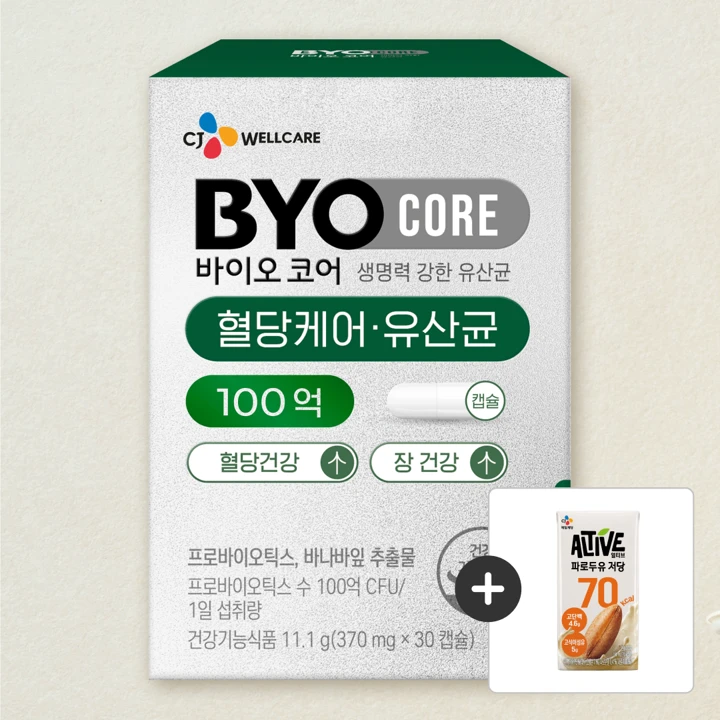 바이오코어 혈당케어 유산균 30캡슐(1개월)
