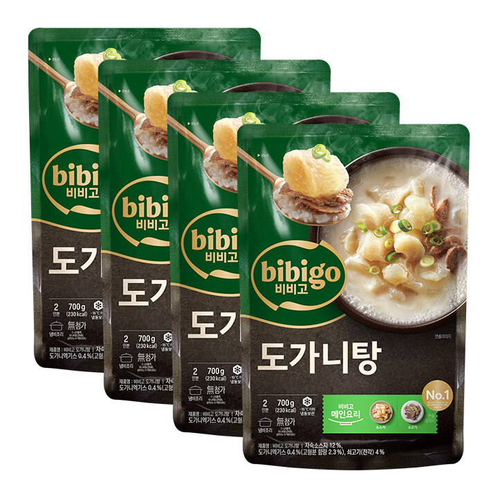 [국물맛집] 비비고 도가니탕700g(냉동)X 4개