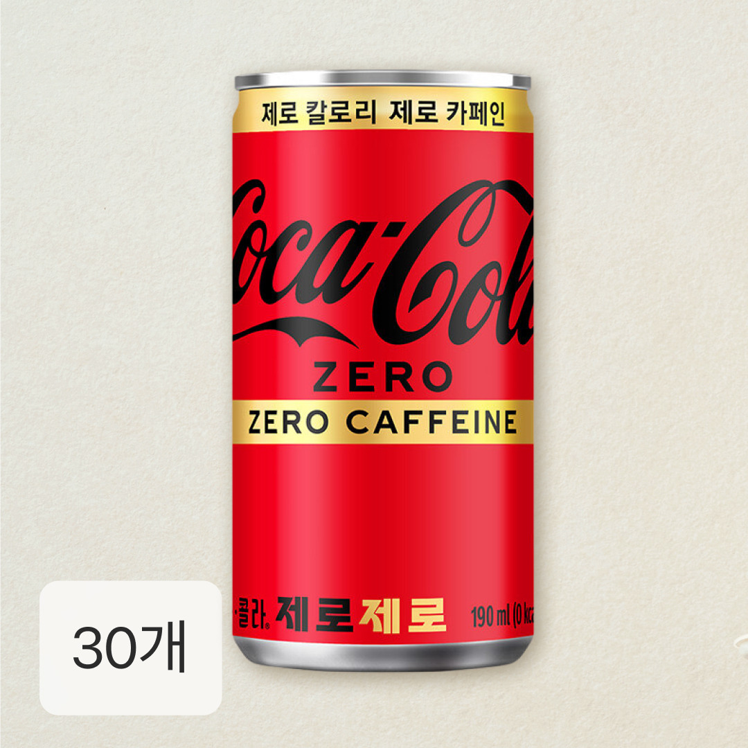 코크제로 제로 190ml X 30개