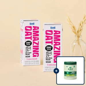 어메이징오트 언스위트 190ml X 24개+[증정]셀렉스 식물성 프로틴 당솔브 미숫가루맛 266g 1통