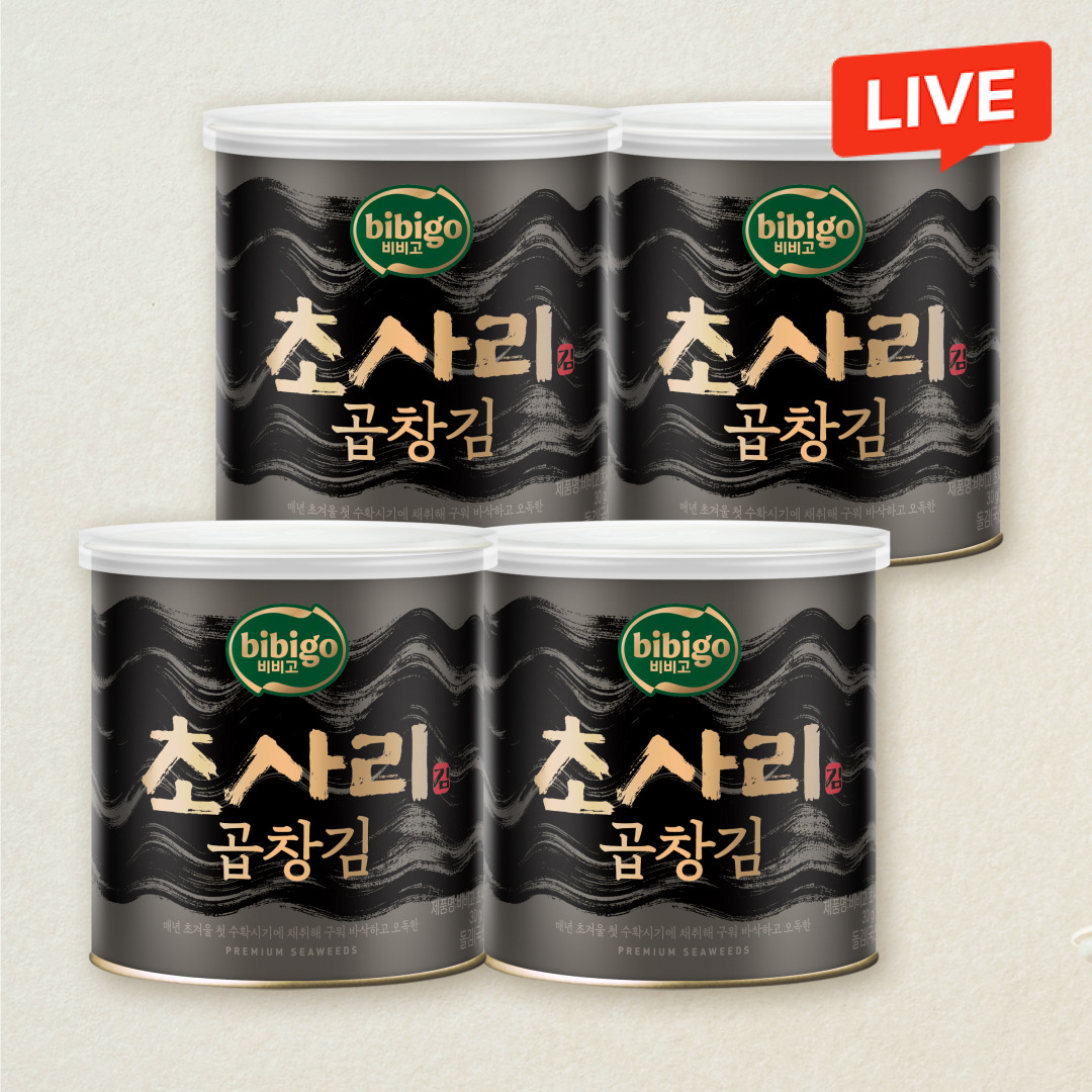 비비고 초사리 곱창김 캔김 30gX4개