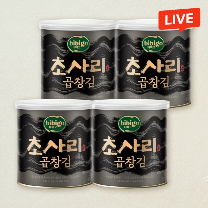비비고 초사리 곱창김 캔김 30gX4개