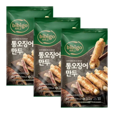 비비고 통오징어만두 200g X 3개