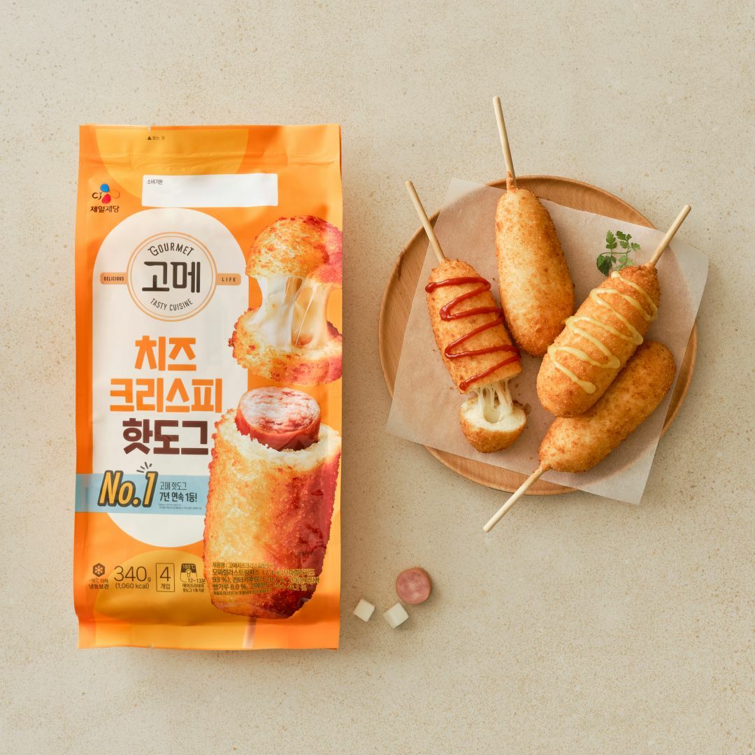 고메 치즈 크리스피 핫도그 340g