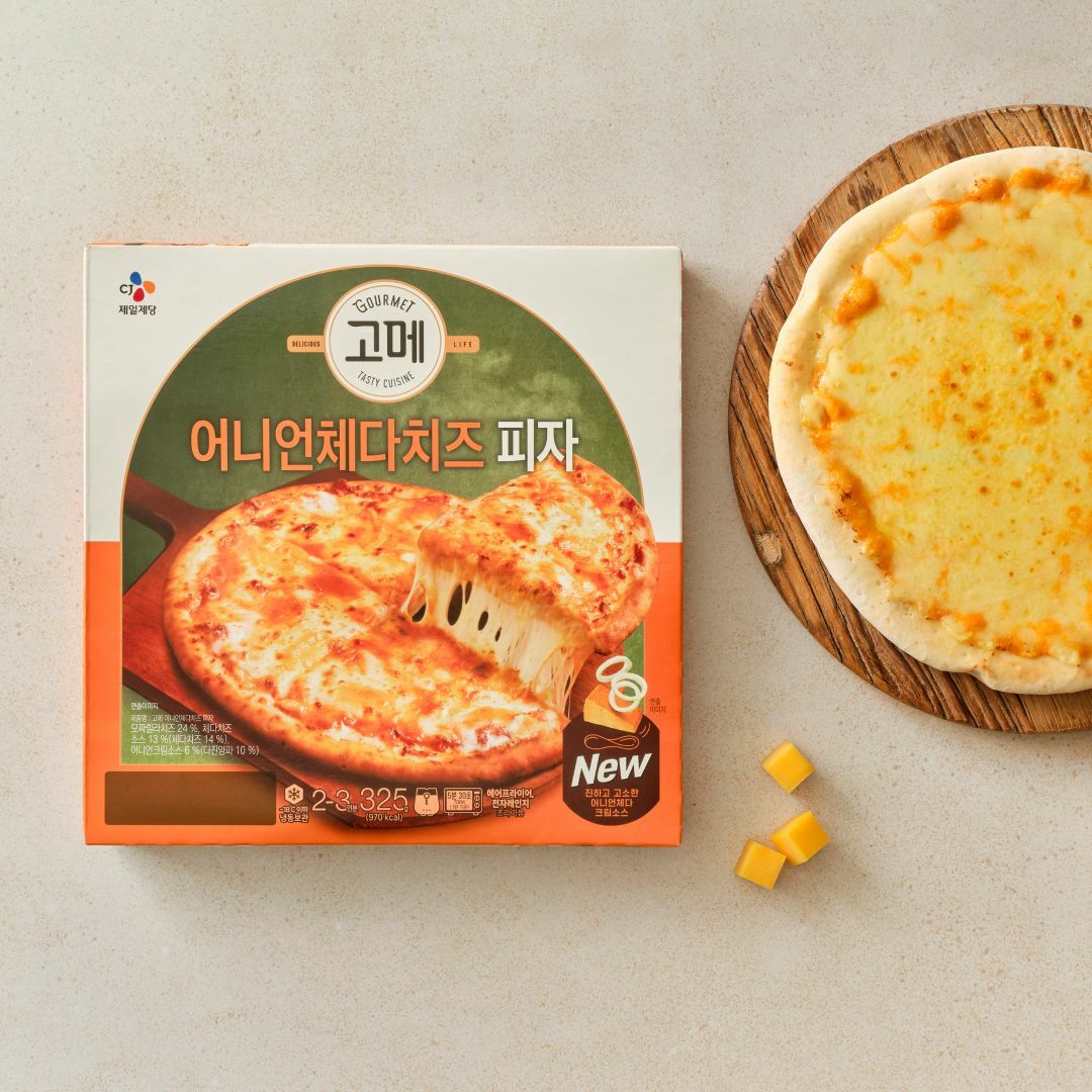 고메 어니언체다치즈 피자 325g