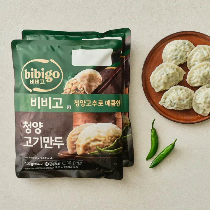 비비고 청양고기만두 400gX2개