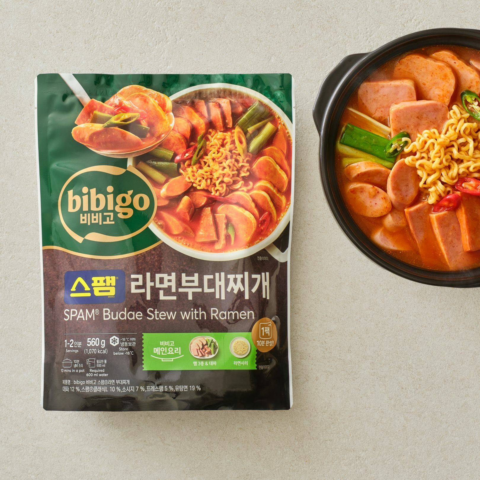 비비고 스팸라면부대찌개560g