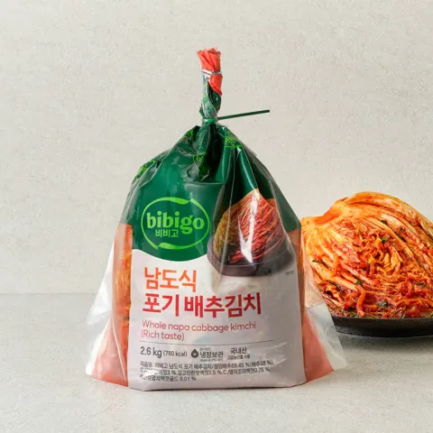 비비고 남도식 포기배추김치 2.6kg