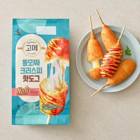 고메 통모짜 핫도그 340g