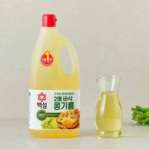 백설 2배 바삭 콩기름 1.8L