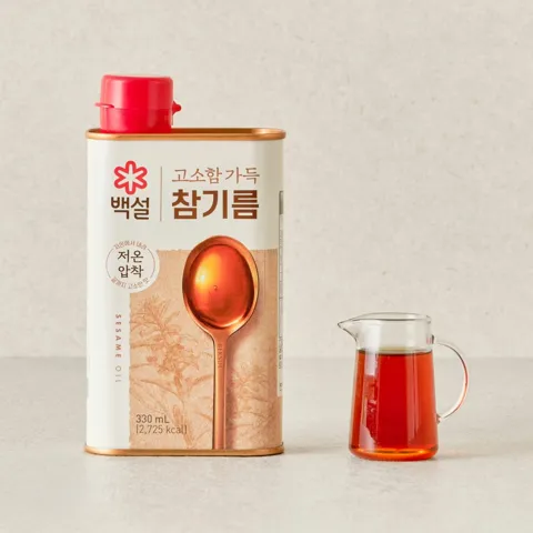 백설 고소함가득 참기름 330ml