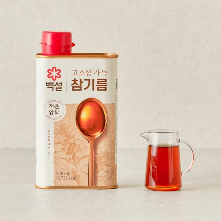 백설 고소함가득 참기름 330ml