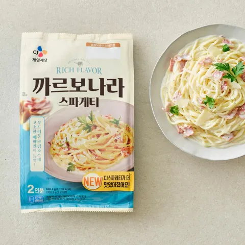 CJ 까르보나라 스파게티 600g(2인분)