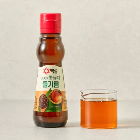 백설 100% 통들깨 들기름 160ml