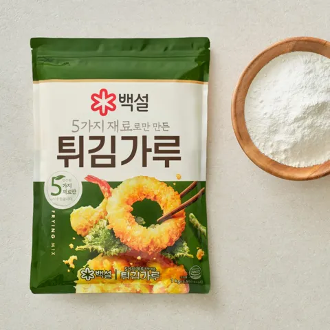 백설 5가지 재료로만 만든 튀김가루 1kg