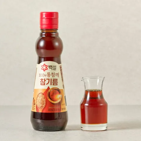 백설 100% 통참깨 참기름 320ml