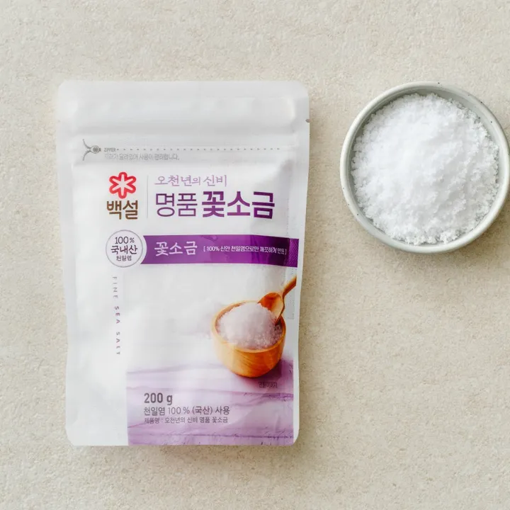 백설 오천년의 신비 천일염 꽃소금 200g