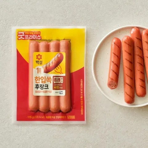 백설 한입쏙 후랑크 115g