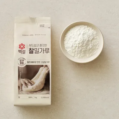 백설 찰밀가루1kg