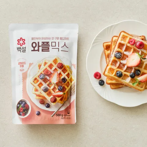 백설 와플믹스 500g