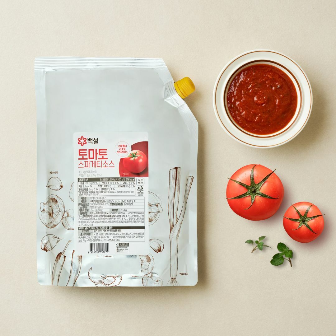 [대용량]백설 토마토 스파게티 소스 1.5kg