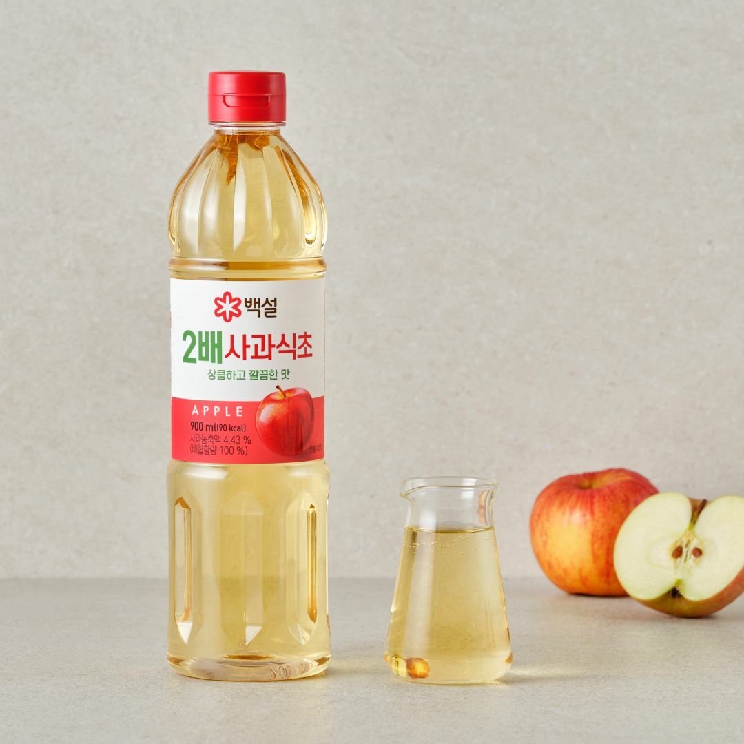 백설 상큼하고 깔끔한 2배 사과식초 900ml