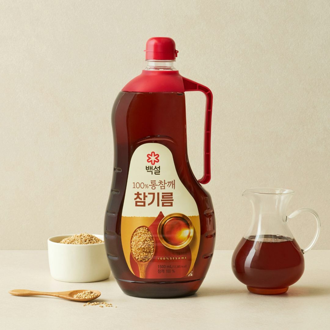 [CJ더마켓] 백설 100% 통참깨 참기름 1.5L