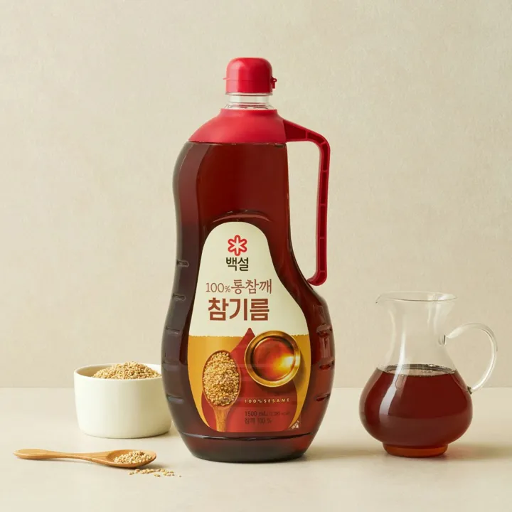 백설 100% 통참깨 참기름 1.5L