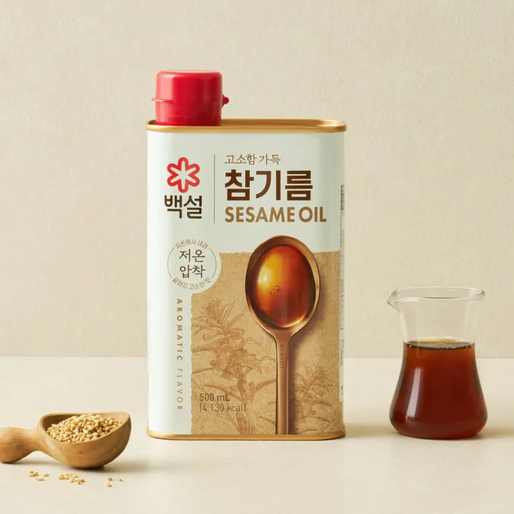 백설 고소함가득 참기름 500ml