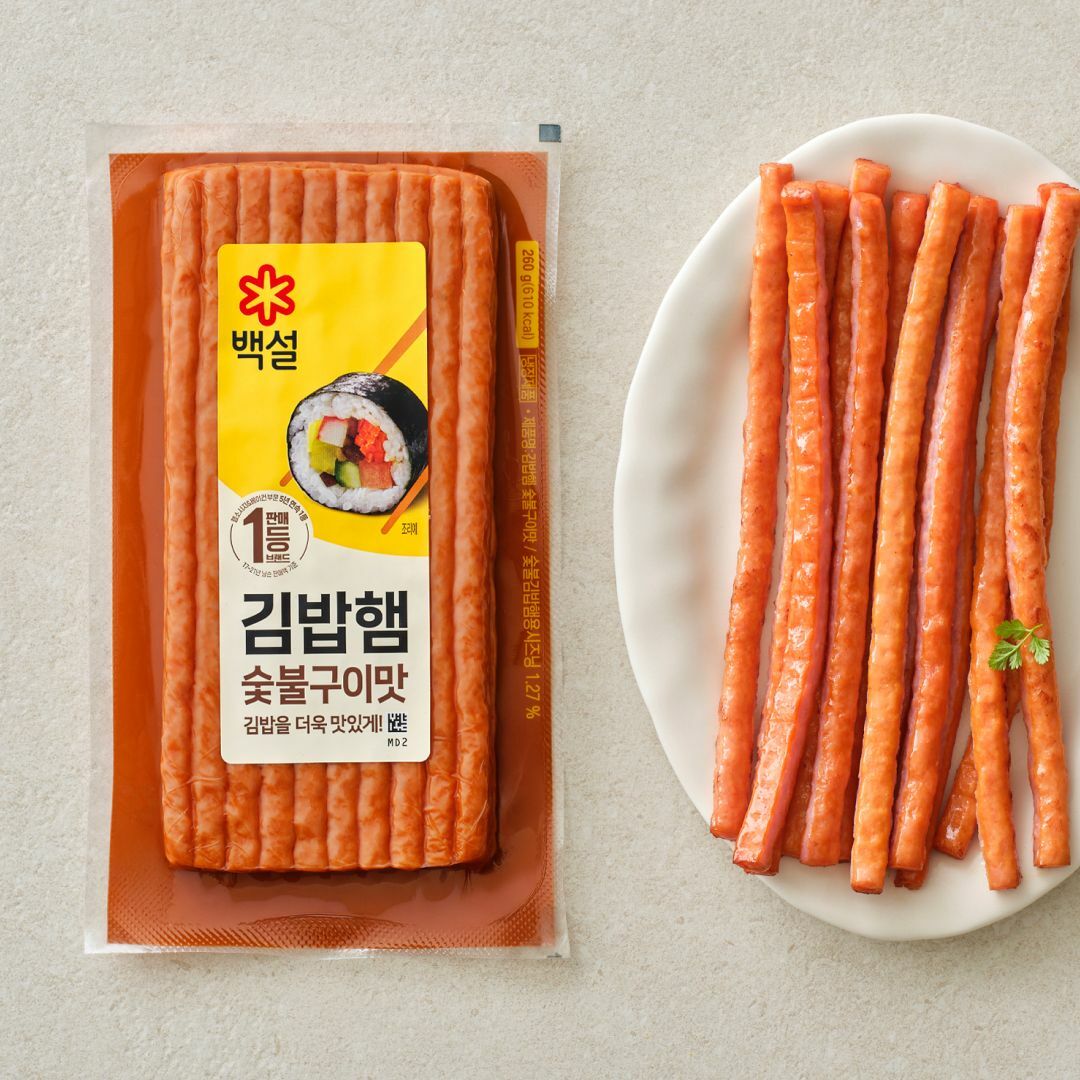 백설 숯불구이맛김밥햄 260g