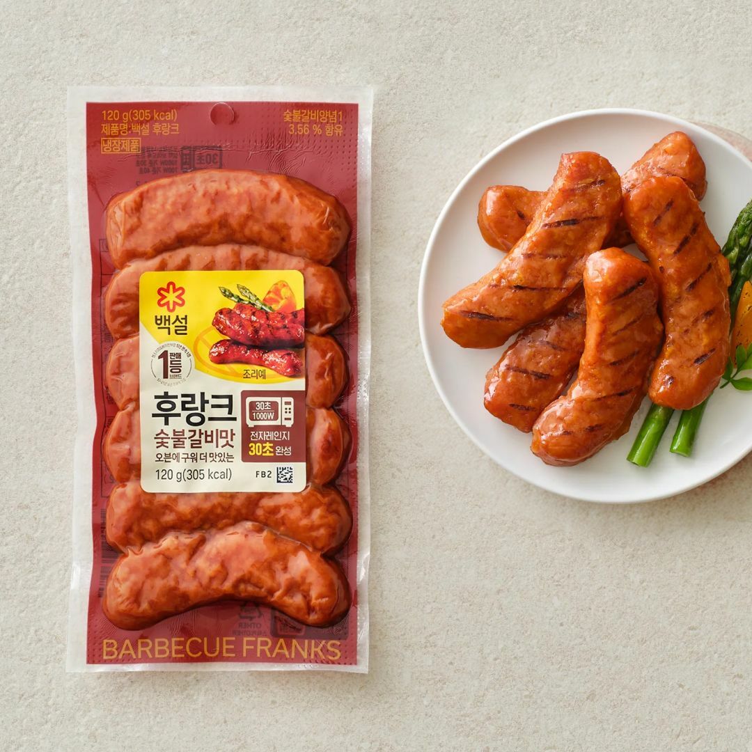 백설 숯불갈비맛 후랑크 120g