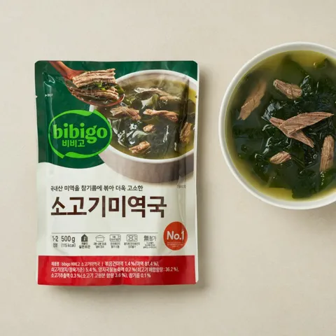 비비고 소고기 미역국 500g