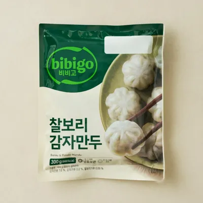[1+1] 비비고 찰보리 감자만두 300g (총 2개)