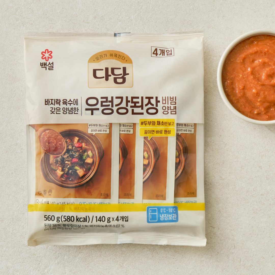 다담 우렁강된장 양념 140gX4개