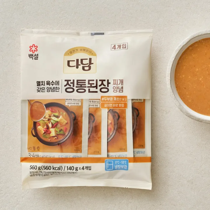 다담 정통 된장찌개 양념 140gX4개