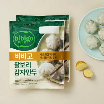 비비고 찰보리 감자만두 400gx2개