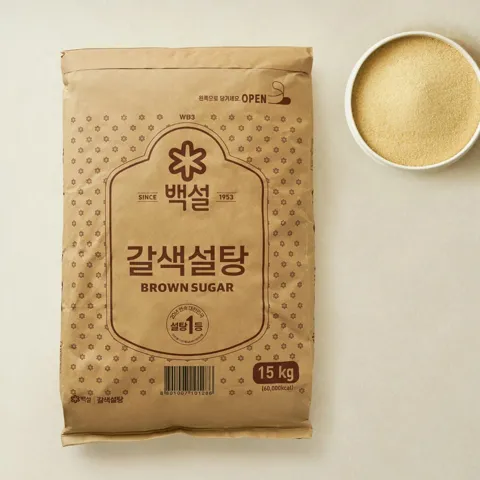 [대용량]백설 갈색설탕 15kg