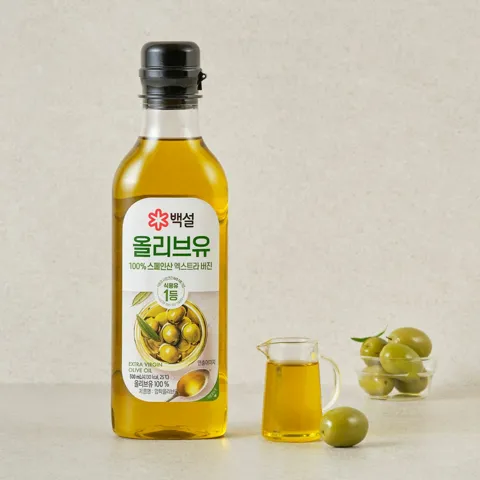 백설 압착 올리브유 500ml