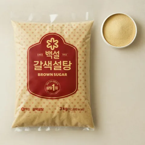 백설 갈색설탕 3Kg