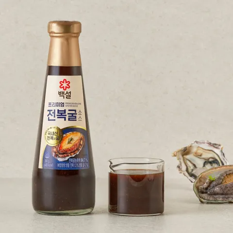 백설 프리미엄 전복 굴소스 350g