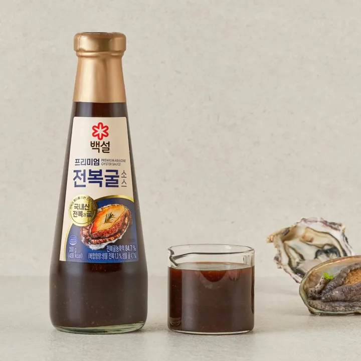 백설 프리미엄 전복 굴소스 350g