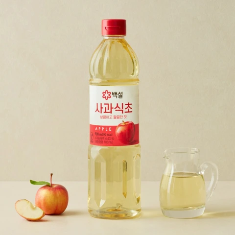 백설 상큼하고 깔끔한 사과식초 900ml