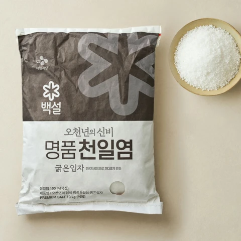 [대용량]백설 오천년의 신비 명품천일염 굵은입자 10kg