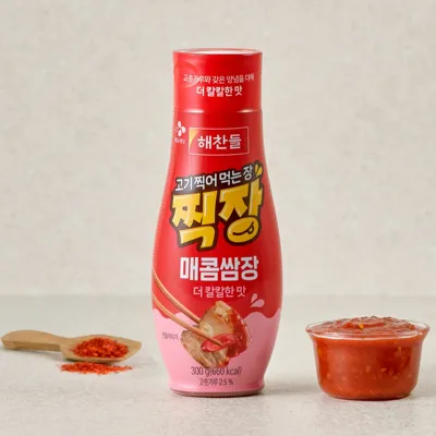 [1+1]해찬들 고기찍어먹는장 찍장 매콤쌈장 300g