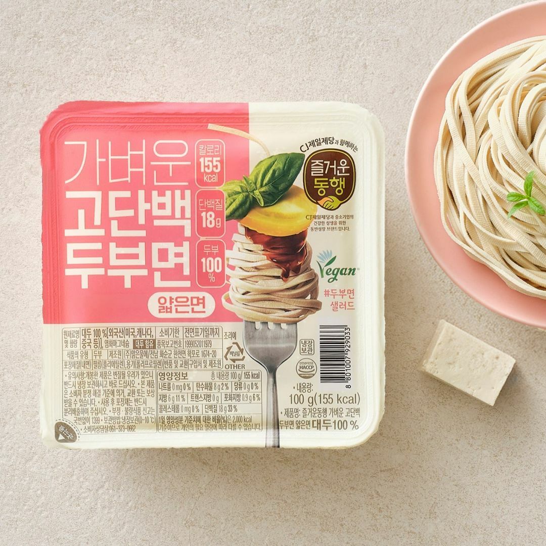 즐거운동행 가벼운 고단백 두부면(얇은면) 100g